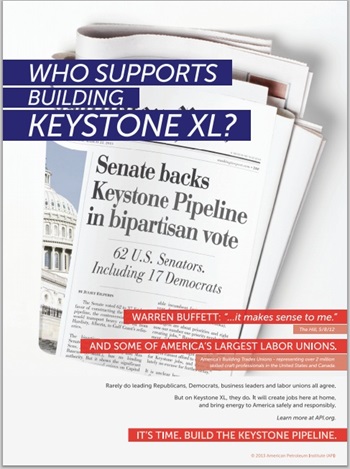 Who supports Keystone XL